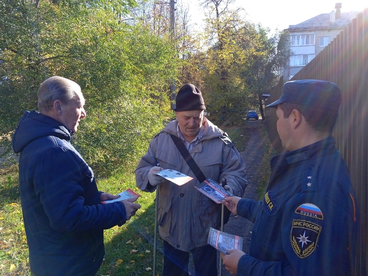 В Железнодорожном районе прошёл очередной противопожарный рейд.