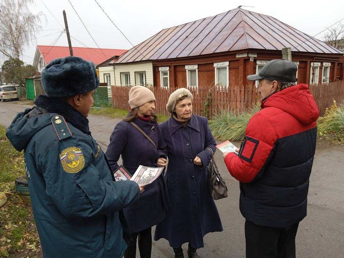 В Железнодорожном районе прошёл очередной противопожарный рейд.