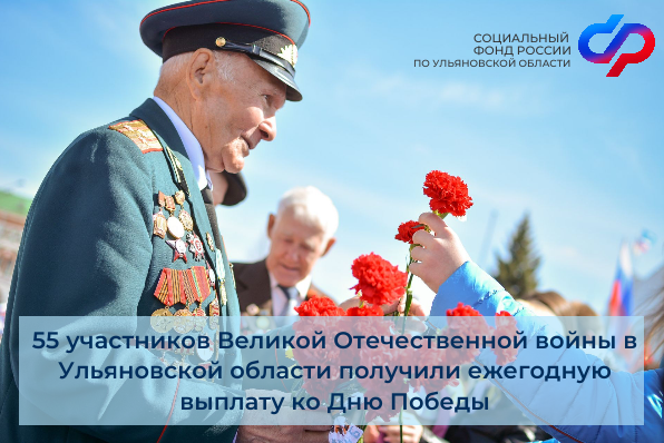 55 участников Великой Отечественной войны в Ульяновской области получили ежегодную выплату ко Дню Победы.. 55 участников Великой Отечественной войны в Ульяновской области получили ежегодную выплату ко Дню Победы..
